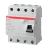 Устройство защитного отключения (УЗО) ABB FH200, 4 полюса, 40A, 300 mA, тип AC, электро-механическое, ширина 4 DIN-модуля