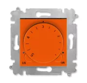 ABB Levit оранжевый / дымчатый чёрный Терморегулятор с поворотной ручкой 16А