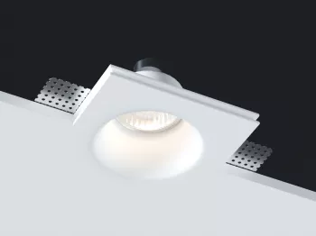Donolux Elementare Светильник встраиваемый гипсовый, белый D 120х120 H 60 мм, галог. лампа MR16 GU10