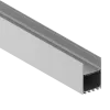 LEDeight,Накладной/подвесной алюминиевый профиль, 50х73,5х3000. Цвет: Анодированное серебро,Серия