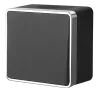 Werkel Gallant черный матовый Выключатель 1-но клавишный IP44