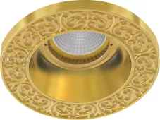 FEDE Светильник встраиваемый из латуни круглый  серия EMPORIO цвет BRIGHT GOLD