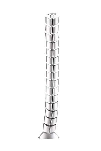 Кабель-канал вертикальный гибкий OvaleDesign, пластик, серебро, длина 0.745м, Donel