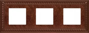 Рамка Fede Sevilla на 3 поста, универсальная, rustic copper