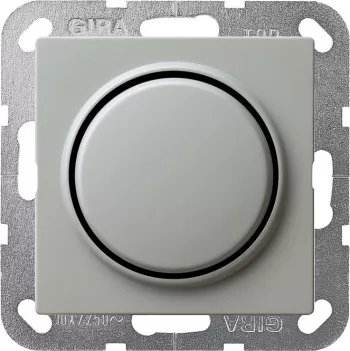 Кнопка звонка одноклавишная (1н.о.) Gira S-Color, на клеммах, серый