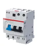 Автоматический выключатель дифференциального тока (АВДТ) ABB DS202, 32A, 30mA, тип AC, кривая отключения B, 2 полюса, 6kA, электро-механического типа, ширина 4 модуля DIN