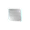 Сенсорный кнопочный модуль KNX, 4 группы, глянцевое серебро