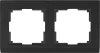 Werkel Stark черный Рамка на 2 поста, поликарбонат. W0021808