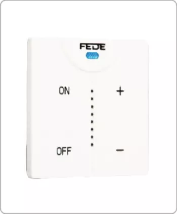 Светорегулятор клавишный FEDE Marco для ламп накаливания 230в, электронных и обмоточных трансформаторов 12в, без нейтрали, белый