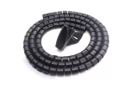 Пластиковый органайзер для кабеля, диаметр 28мм, длина 2м, без инструмента, черный, Donel
