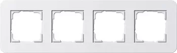 Рамка Gira E3 на 4 поста, универсальная, белый глянцевый