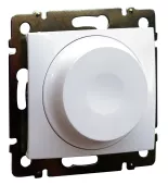 Светорегулятор поворотно-нажимной Legrand Valena универсальный (в т.ч. для led и клл), без нейтрали, белый