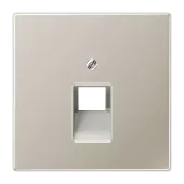 Крышка для ординарной телефонной и компютерной розетки  UAE; благородная сталь ES2969-1UA Jung