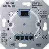 Светорегулятор клавишный Gira System 55 для ламп накаливания 230в и галогеновых ламп 220в, с нейтралью, кремовый глянцевый