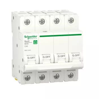 Автоматический выключатель Schneider Electric Resi9, 4 полюса, 40A, тип C, 6kA