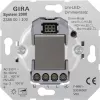 Светорегулятор клавишный Gira System 55 универсальный (в т.ч. для led и клл), без нейтрали / с нейтралью, алюминий