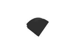 Боковая  глухая заглушка для профиля L18503 Цвет:черный