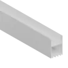 LEDeight,Накладной/подвесной алюминиевый профиль, 50х73,5х3000. Цвет: белый муар RAL9003