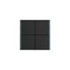 Сенсорный кнопочный модуль KNX, 4/8 группы, черная черепаха. Серия устройств: DKNX