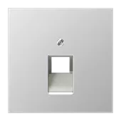 Крышка для ординарной телефонной и компютерной розетки  UAE; алюминий AL2969-1UA Jung