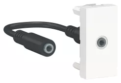 Розетка мультимедийная Audio Jack 3.5 (мини-джек) Schneider Electric Unica Modular, белый