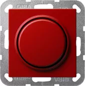 Выключатель одноклавишный проходной Gira S-Color, на клеммах, красный