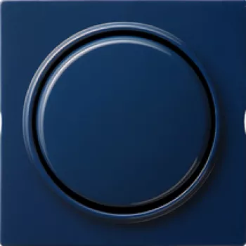 Выключатель самовозвратный одноклавишный проходной Gira S-Color, на клеммах, синий