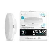 Лампа Gauss Elementary GX53 13W 920lm 4100K LED 220V