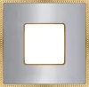 Рамка Fede Belle Epoque Metal на 1 пост, bright chrome - bright gold