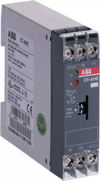 Abb SST  Реле времени CT-AHE (задержка на отключ.) 220-240B AC (временной диапазон 3..300с.) 1ПК