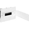 Пластиковый щиток на 12 модулей Legrand Practibox S для встраиваемого монтажа в твёрдые стены, цвет двери белый