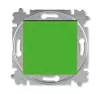 ABB Levit зелёный / дымчатый чёрный Выключатель 1-но клавишный перекрёстный