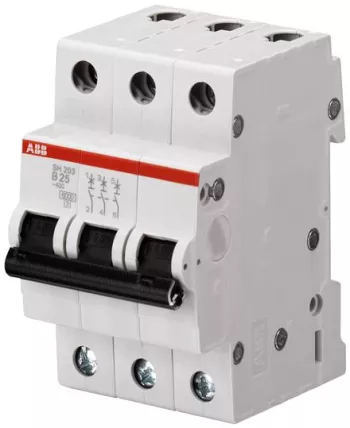 Автоматический выключатель Abb SH200, 3 полюса, 6А, тип C, 6kA