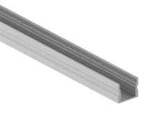 Накладной алюминиевый профиль 17х14,5х2000. Цвет: Анодированное серебо