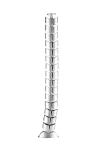 Кабель-канал вертикальный гибкий OvaleDesign, пластик, серебро, длина 0.745м, Donel