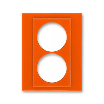 ABB Levit оранжевый Сменная панель на розетку с заземлением двойную