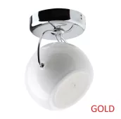 Fabbian Светильник настенно-потолочный Beluga White 1х75W GU10 белое стекло, золото