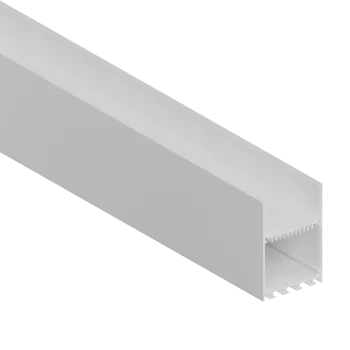 LEDeight,Накладной/подвесной алюминиевый профиль, 50х73,5х3000. Цвет: белый муар RAL9003