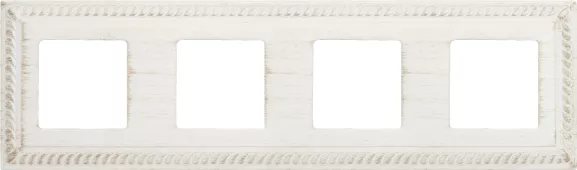 Рамка Fede Sevilla на 4 поста, универсальная, white decape