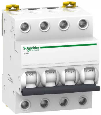 Автоматический выключатель Schneider Electric Acti9 iK60N, 4 полюса, 20A, тип C, 6kA