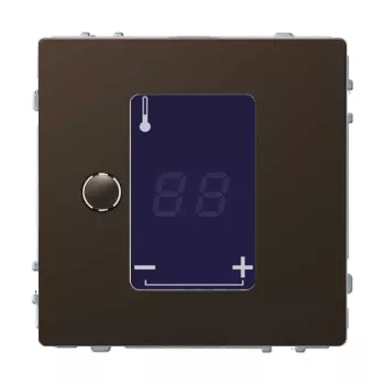 Терморегулятор для тёплого пола программируемый Merten D-Life, мокко
