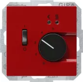 Терморегулятор для тёплого пола Gira S-Color, красный