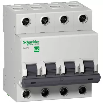 Автоматический выключатель Schneider Electric Easy9, 4 полюса, 6A, тип B, 4,5kA