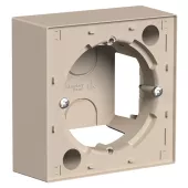 Коробка для накладного монтажа (комбинируемая) Schneider Electric Atlas Design, песочный