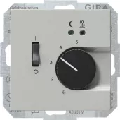 Терморегулятор для тёплого пола Gira S-Color, серый