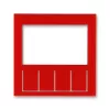 ABB Levit красный Сменная панель на накладку терморегулятора / таймера