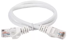 ITK Коммутационный шнур (патч-корд), кат.5Е UTP, 1м, белый