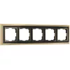 Werkel Palacio золото/черный Рамка на 5 постов, алюминиево-цинковый сплав. WL17-Frame-05