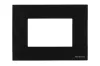 Abb NIE Рамка итальянского стандарта на 4 модуля, серия Zenit, стекло чёрное