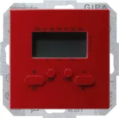 Терморегулятор для тёплого пола программируемый Gira S-Color, красный